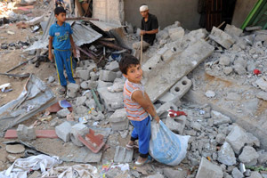 Destroyed Homes in Gaza