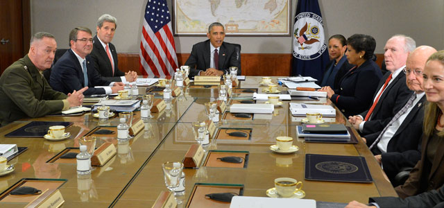 President Barack Obama convenes a National Security Council meeting in Washington, DC, in February 2016. Photo: U.S. Department of State.