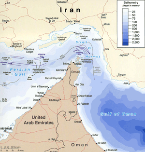 The Strait of Hormuz, the world's most strategically vital waterway.