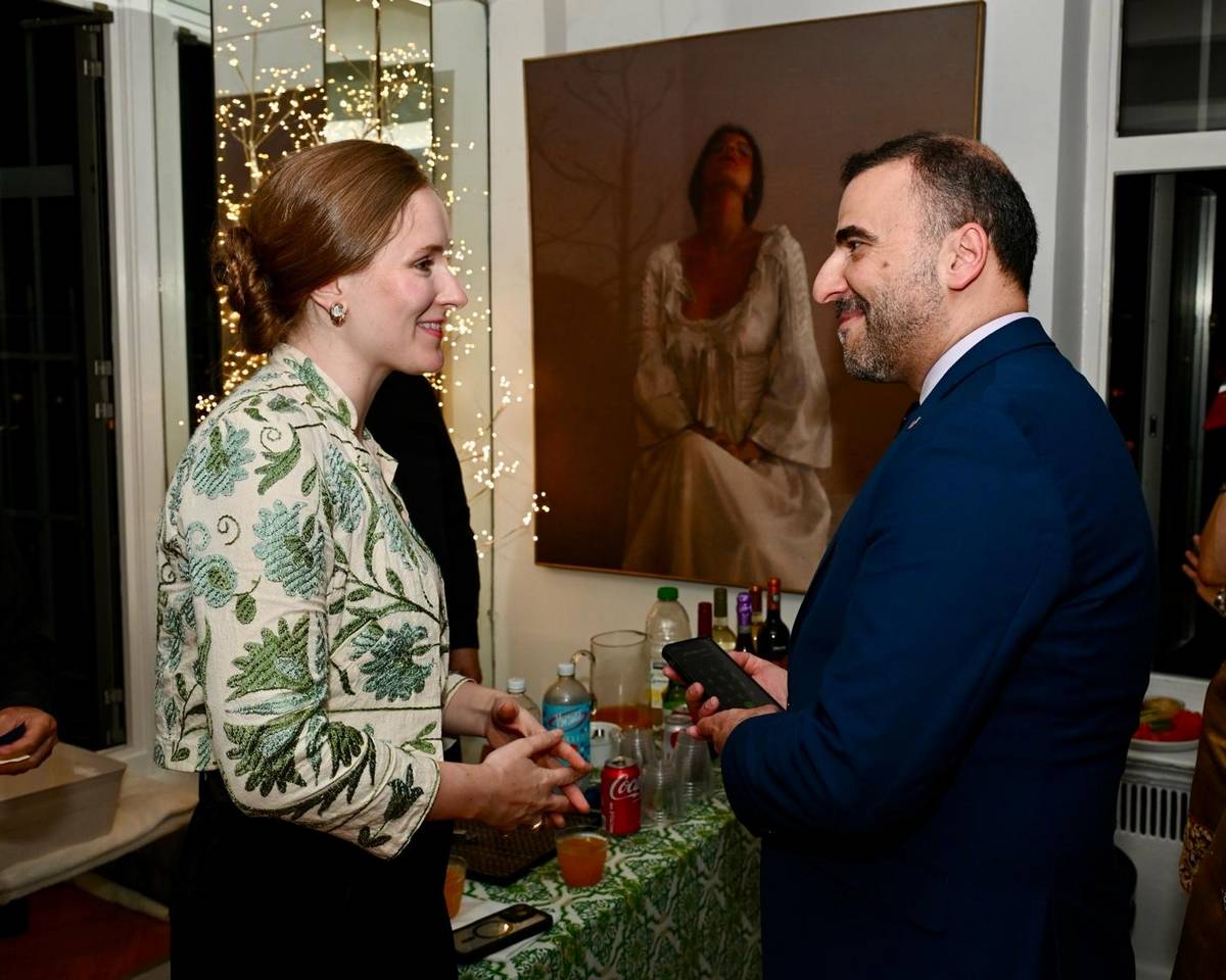 Victoria Whipple and NCUSAR’s Dr. Fadi Hilani