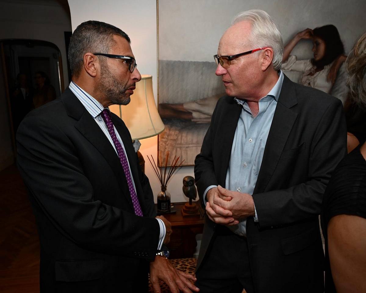 Dr. Ehab Elsonbatt and Tim Lenderking
