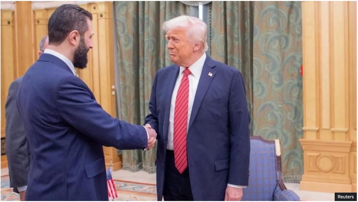 Presidents Trump and al-Sharaa first meeting in Saudi Arabia in May 2025: Reuters
